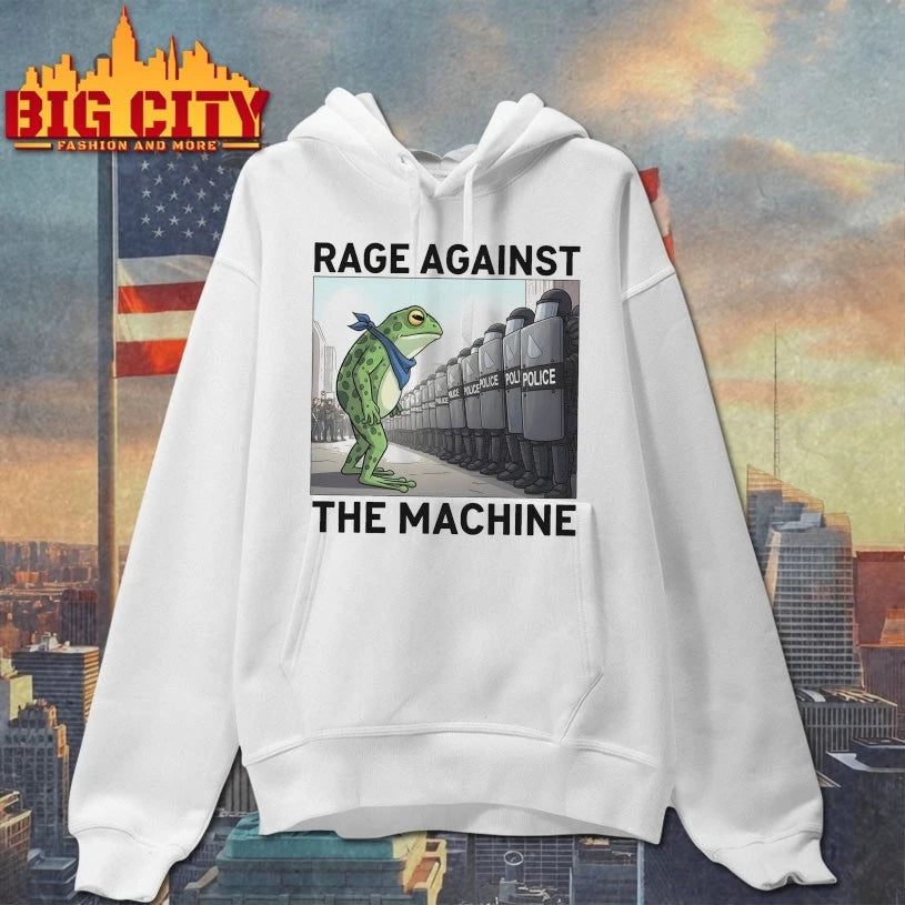 Rage Against The Machine Inspired Frog and Police Shirt