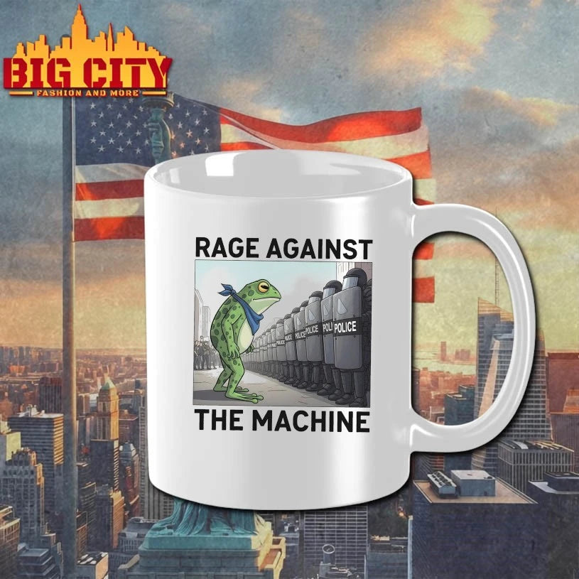 Rage Against The Machine Inspired Frog and Police Shirt