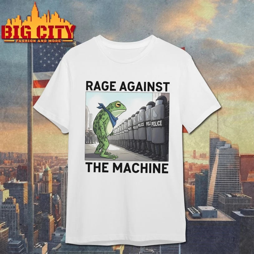 Rage Against The Machine Inspired Frog and Police Shirt