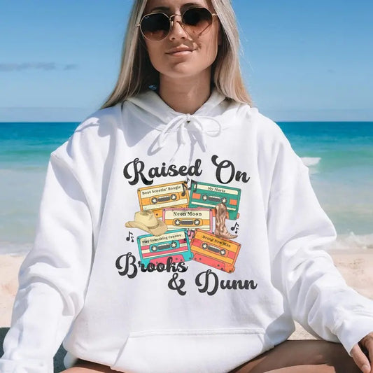 Raised On B&D Vintage Fan Tee, Country Music Lovers Top, Fan Merch, Unisex Sweater Pullover Tee
