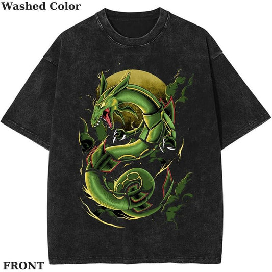 Rayquaza Pokemon Meme Graphic T-Shirt, Pokemon T-Shirt, PKM Shirt, Anime Funny Shirt, Vintage Tee Streetwear Shortsleeve Printed Womenswear Top