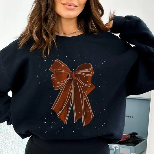 Red Bow Coquette Shirt, Custom Christmas Coquette Bow Sweatshirt, Holiday Xmas Apparel, Christmas Party, Christmas Light Coquette Bow Tee, Girly Christmas, Christmas Tshirt, Christmas Sweatshirt, Merry Christmas Gift, Gifts for Friends