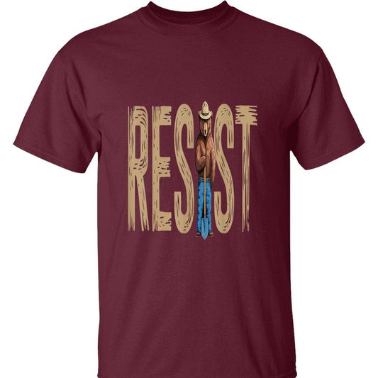 Resist Bear Graphic Tee - Anti Trump, Anti Fascist Political Protest T-Shirt for Activism, Resistance Against Oppressive Policies, and Social Change