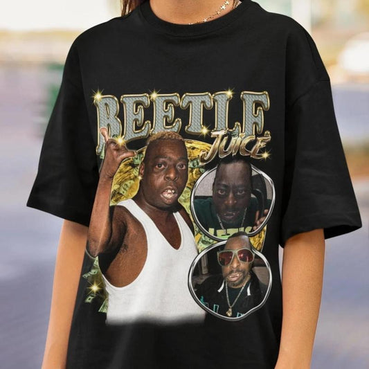 Retro Beetle juice Lester Green T Shirt, Funny Classic 90s Graphic Tee, Unisex,  Gift For Her Him Vintage Bootleg, Y2k 90s Fans