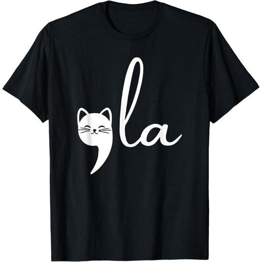 Retro Cat Comma La Kamala Harris For President 2024 Election T-Shirt made in usa