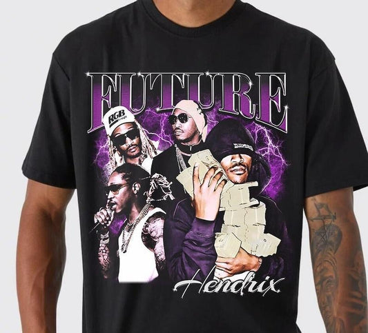 Retro Future Hendrix T-Shirt, Future Merch, Vintage Rap Tee Future, Rap Icon Graphic Tee, Bootleg 90s Fans Shirt, Unisex T-shirt.