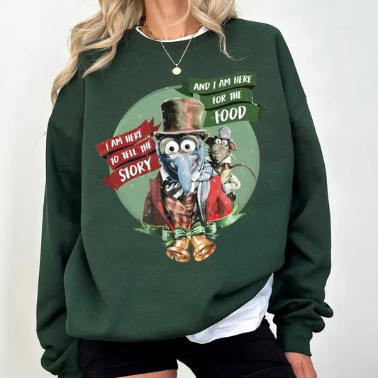 Retro Gonzo Rizzo Shirt, The Muppet Christmas Carol Sweatshirt, I'm Here For The Food Story Shirt, Christmas Family Shirt, Holiday Trip Shirt
