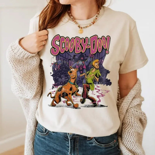 Retro Halloween Tee, Scooby Doo Tee, Halloween Movie, Spooky Season, Y2k Clothing, Unisex Short Sleeve Tee Top Womenswear