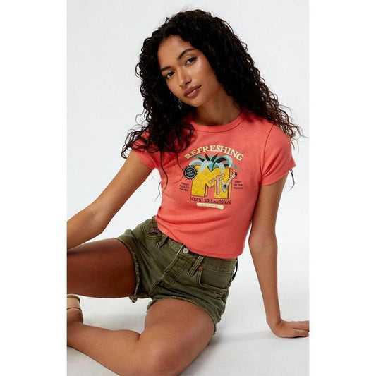 Ripple Junction Women's MTV Pineapple T-Shirt