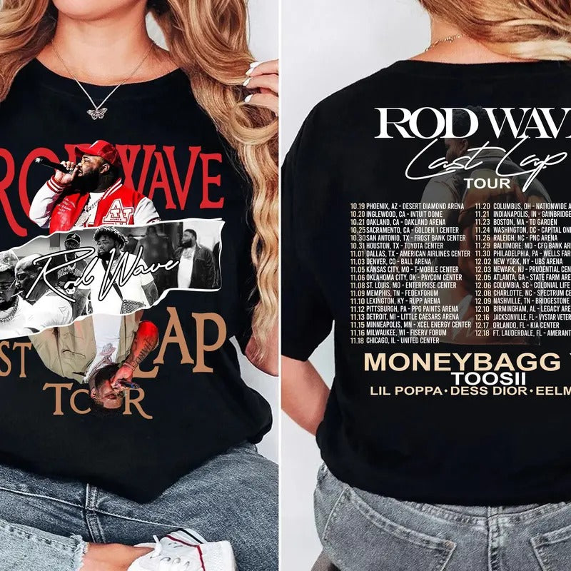 Rod Rapper Shirt, Wave Tshirt, Rod Last Lap Tour Wave Shirt, Last Lap Tour 2024, Unisex Short Sleeve Tee Top Womenswear