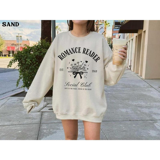 Romantasy Reader Sweatshirt Coquette Girly Sweater Social Book Club Shirt Bookish Romantasy Dragon Merch Morally Grey Enemies to Lover Smut