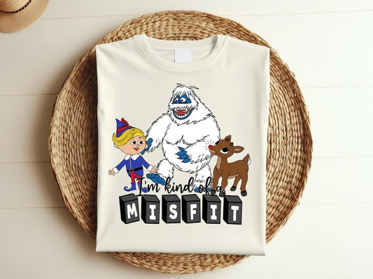 Rudolph Red Nosed Christmas Shirt, I Am Kind of a Misfit Hoodie, Rudolph Christmas Movie Shirt, Holiday Family Matching Sweatshirt , s Family Sweatshirt, Christmas Party Gift, Christmas 90s Movies Lovers TShirt, Merry Christmas Gift