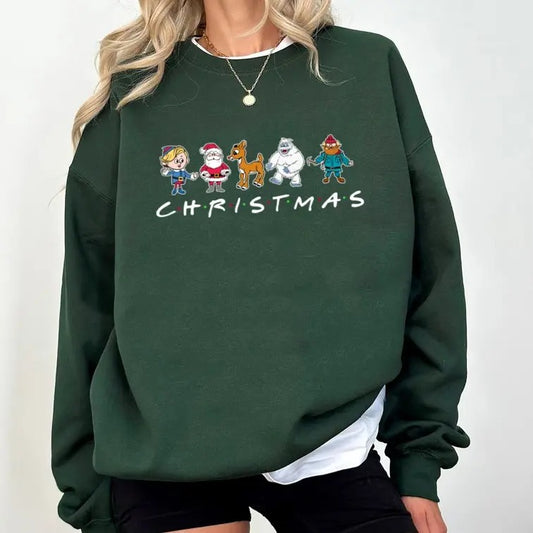 Rudolph Red Nosed Christmas Shirt, Rudolph And Friends Shirt, Movie Characters Sweatshirt, Vintage Christmas Holiday Shirt, Gift For Friends