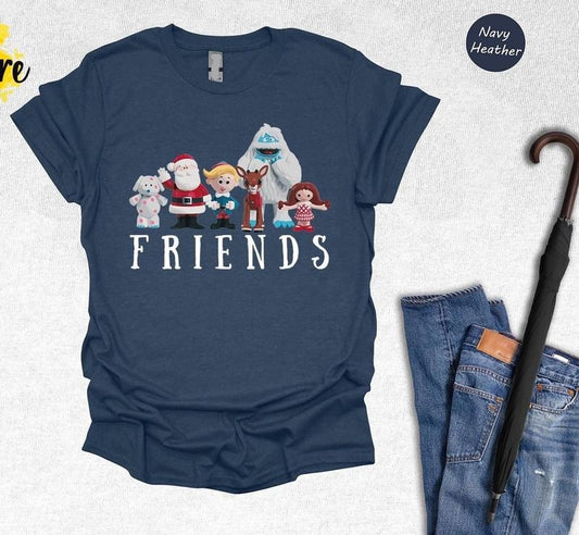 Rudolph Reindeer Christmas Friends Shirt, Rudolph Red-nosed Reindeer Christmas Sweatshirt, Christmas Movie Shirt, Holiday Family Matching Sweatshirt , s Family Sweatshirt, Christmas Party Gift, Christmas 90s Movies Lovers TShirt, Merry Christmas Gift