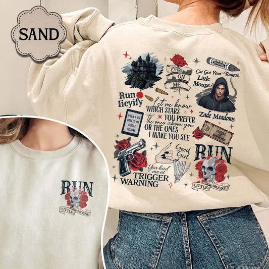 Run Little Mouse Sweatshirt, Haunting Adeline Shirt, Cat and Mouse Shirt, Dark Romance Merch, Smut Reader, Book Lover Gifts for Her