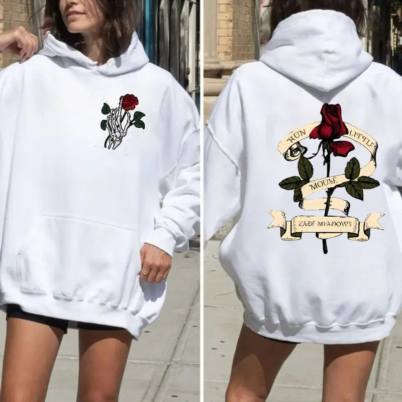 Run Little Mouse Women's Hoodie, Book Lovers T Shirt,Zade Meadows Haunting Adeline Hoodie, Zade Meadows Sweatshirt, Gift Bookish, Sweater Pullover Tee