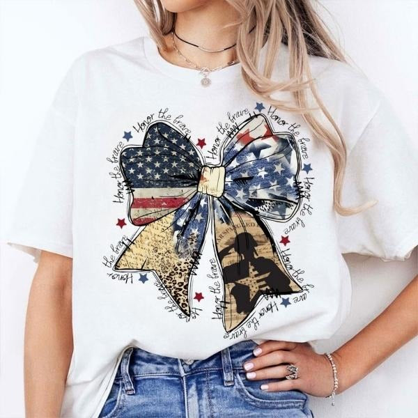 [SALE UP TO 60%] Memorial Day and 4th of July T-Shirt Sweatshirt, Patriotic USA Flag Tee, Honor Veterans, Celebrate Freedom, Red White Blue Gift