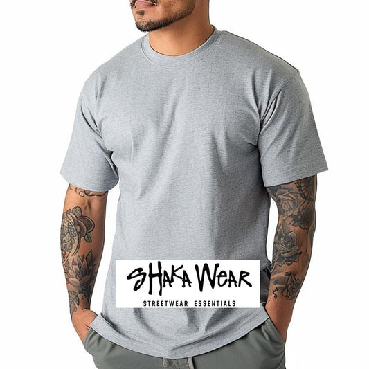 SHAKA WEAR Active Short Sleeve T Shirts Lightweight Cotton Crew Neck Menswear Stylish