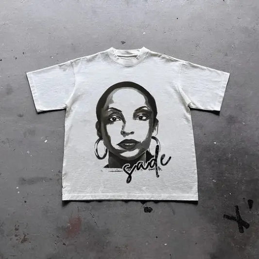 Sade Adu Graphics Print Vintage T-Shirt, Y2k Shirt, Unisex T-Shirt, Gift For Men Women