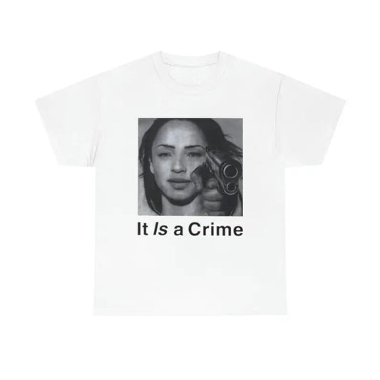 Sade Henryjawnson It Is A Crime Shirt Crewneck Shortsleeve Tropical Man Tshirt Streetwear Underwear Top