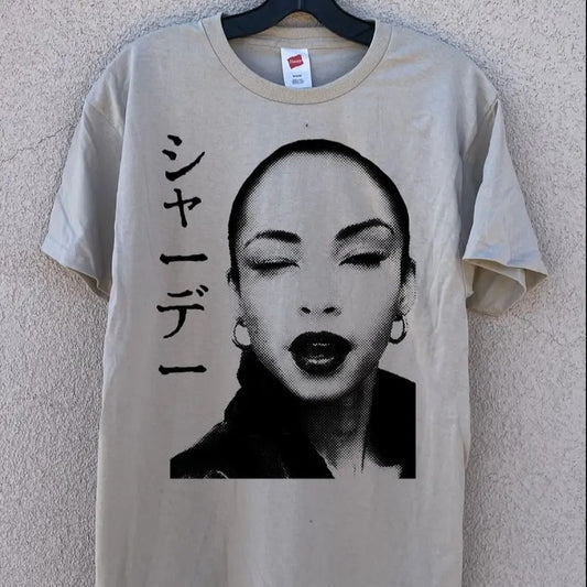 Sade T-Shirt (Sand) - Soul Jazz R&B Erykah Badu Janet Jackson Solange
