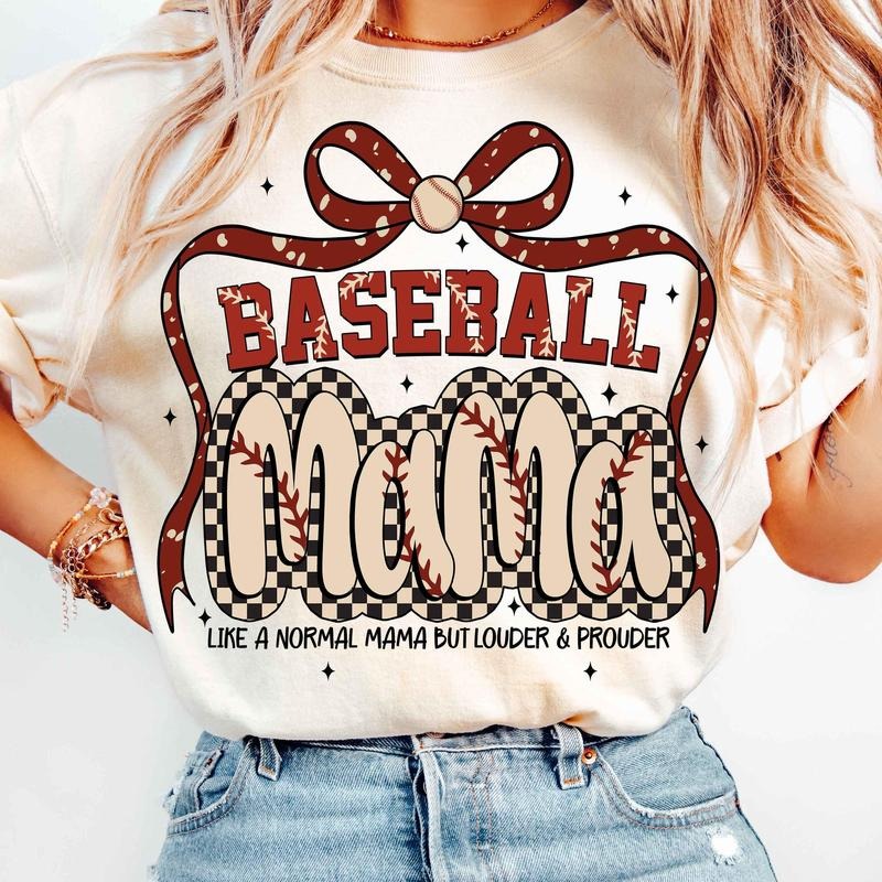 [Sale 45% Off] Retro Baseball Baseball Coquette Bow Shirt Baseball Mama Shirt Mom T-Shirts, Hoodie, Sweatshirt