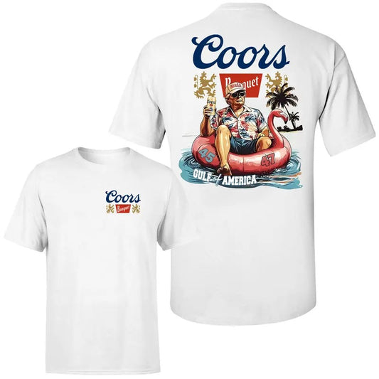 [Sale Up To 50%] Trump Gulf of America Coors Banquet T-Shirt 2-Sides Gulf Of America Beer Tee Men Women