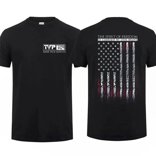 [Sale Up To 60%] Grunt Style Carried By Our Brave T-shirt Unisex Short Sleeve Casual 100% Cotton Top Menswear Tactical Gear Patriot Shirt
