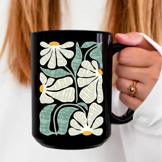 [Sale up to 50%] Mama Est Mug, Mom Mug, Mama Gift, Floral Mug
