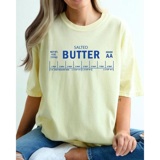 Salted Butter, Funny, Sassy, Humorous, Comfort Colors Tshirt, Women's Comfort Color Tee, Tshirt