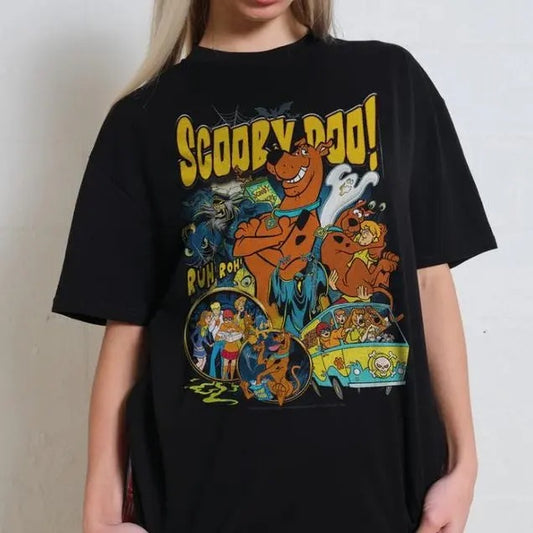 Scooby Doo T Shirt, Halloween Scooby Doo Shirt, Horror Cartoon Movie Tee, Spooky Season, Unisex Short Sleeve Tee Top Womenswear