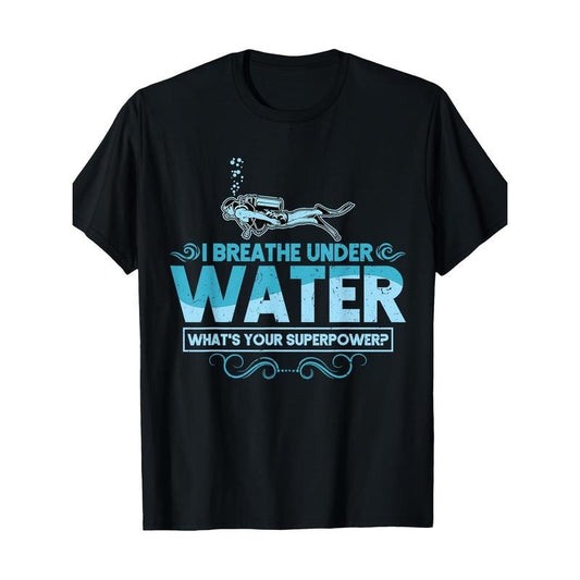 Scuba Diving Shirt Men Women Scuba Diver Gift Ocean Lover T-Shirt 100% Cotton Made in USA
