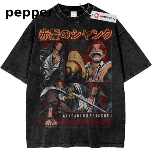 Shanks Shirt, One Piece Shirt, Anime Shirt, Vintage Tee
