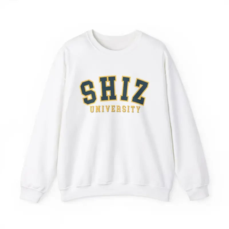 Shiz University Unisex Sweatshirt, T-shirt and Hoodie, Wicked Movie Merch, Crewneck Jumper, College Apparel, Broadway Fan Gift, Musical Clothing