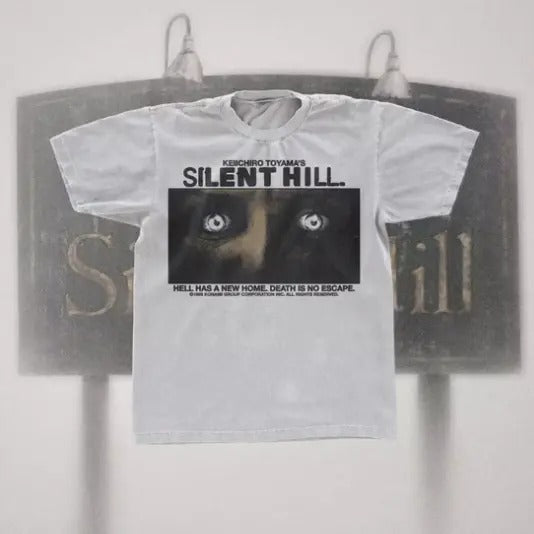 Silent Hill 1999 Death Is No Escape T Shirt Grunge Y2K Goth Emo Tapout Promo Vtg, Unisex T-shirt, Y2k Shirt, Gift For Men Women