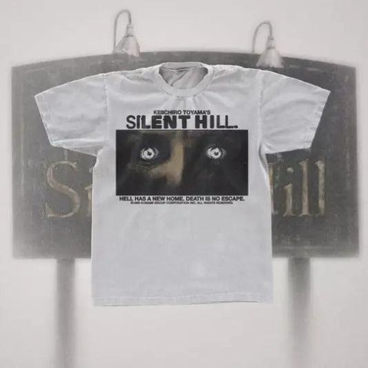 Silent Hill 1999 Death Is No Escape T Shirt Grunge Y2K Goth Emo Tapout Promo Vtg, Unisex T-shirt, Y2k Shirt, Gift For Men Women