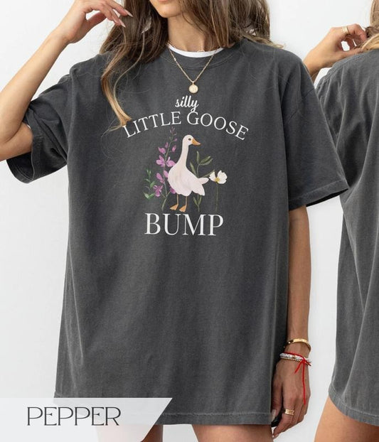 Silly Goose Pregnancy Announcement Shirt, Funny Goose Bump Pregnant Tshirt, Maternity Clothing Gift, First Time Mom Gifts, New Mom Shirtstyle{n002}2