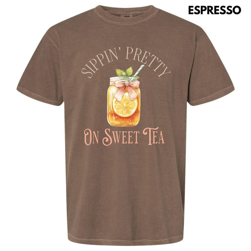 Sippin' Pretty Comfort Colors T-Shirt 'NLB'