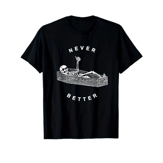 Skeleton Print Men's Cotton T-shirt, Graphic Tee Men's Outdoor Clothes, Men's Halloween Clothing, Casual Short Sleeve Crew Neck T-shirt, Tops For Men, Gift For Men made in usastyle{n002}18