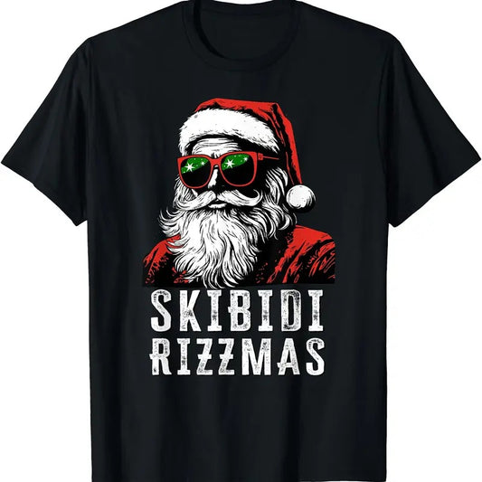 Skibidi Rizzmas Christmas Rizz Santa Claus T-Shirt
