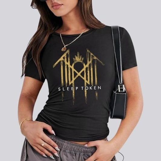 Sleep Token Emergence Song Baby Tee, Croptop Made Of Bella Canvas Fabric, Sleep Token Baby Tee, Metal Band Shirt, Gift For Sleep Token Fan