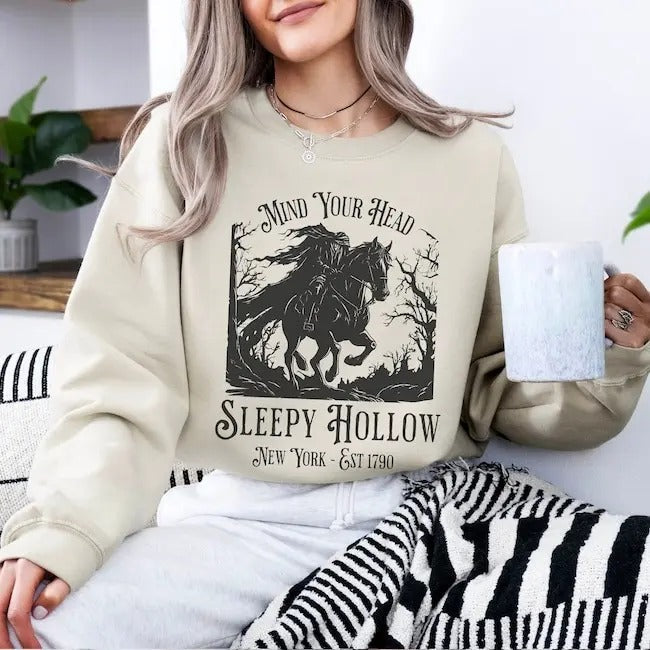 Sleepy Hollow Sweatshirt, Headless Horseman, Dark Academia, Booktok Merch, Halloween Sweatshirt, Ichabod Crane, Spooky sweatshirt, Literature
