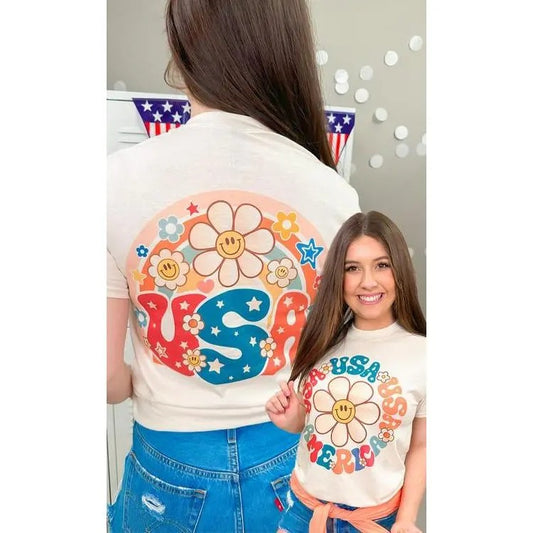 Smiley USA Graphic T-Shirt