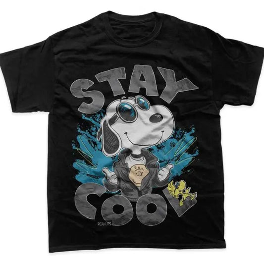 Snoopy Stay Cool T-Shirt, Snoopy Shirt, Peanuts Shirt, Animated Shirt, Graphic T-Shirt, Y2k, Unisex T-Shirt, Gift For Men Women Womenswear Menswear Top Streetwear