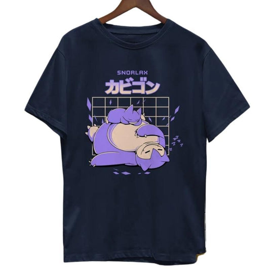 Snorlax Munchlax Sleepy Funny Tshirt, Unisex Shirt Snorlax Family Shirt, Anime Shirt Gifts, Pokemon Shirt, Gift For Fan, Gift For Him, Gift For Her, Tshirt Top Menswear Underwear Streetwear Tropical T-Shirt Casual Crewneck Round Neck Shortsleeve