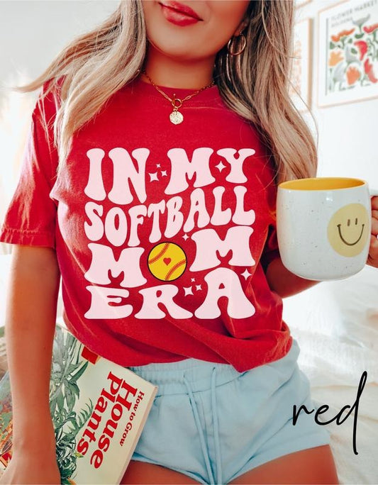 Softball Mom Shirt Softball Mom Era Shirt Custom Softball Mom Tee Softball Mom Tshirt In My Softball Era Tee Sports Team  sweater