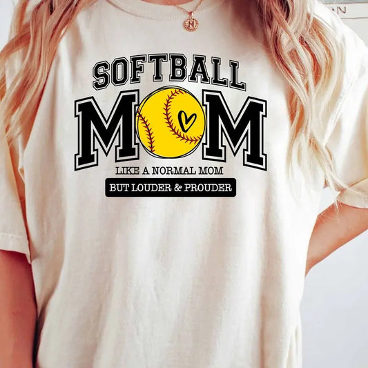 Softball Mom Shirt, Loud And Proud Softball Mom Shirt, Softball Mama Shirt, Softball Lover Shirt, Softball Shirt, Softball Game Day Shirt, Unisex Short Sleeve Tee Shirt Top Womenswear