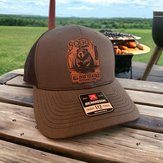 Soggy Beaver BBQ Funny Hat, Richarson 112 hat
