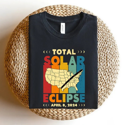 Solar Eclipse Shirt Lunar Eclipse Tshirt 2024 America Path Of Totality April 8th 2024 Total Solar Eclipse Matching Family Shirts