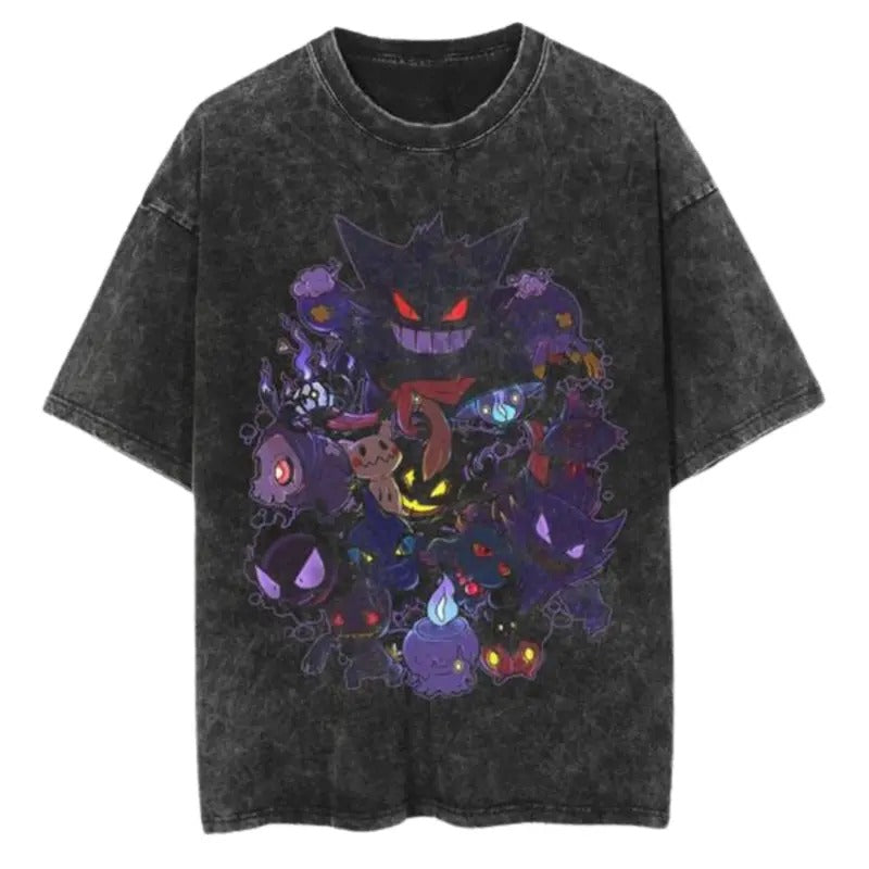 Solo Leveling Dyenomite Mineral Wash Shirt, Anime T-Shirt, Japanese Anime, Birthday Gift Cotton Menswear